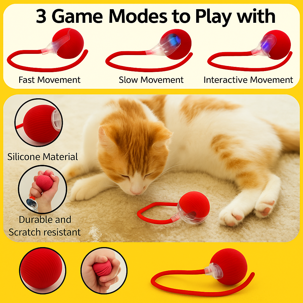 🎾 GlowRoll™ – The Ultimate USB Pet Play Ball