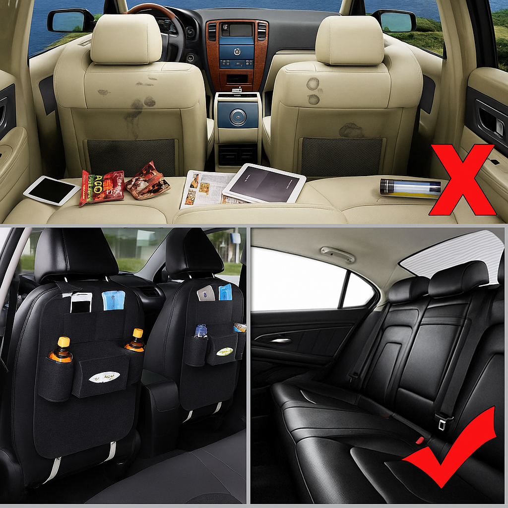 Car Back Seat Storage Organizer PACK of 2