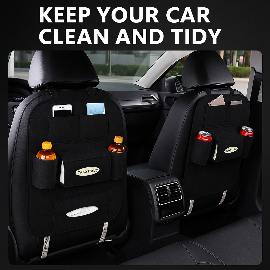 Car Back Seat Storage Organizer PACK of 2