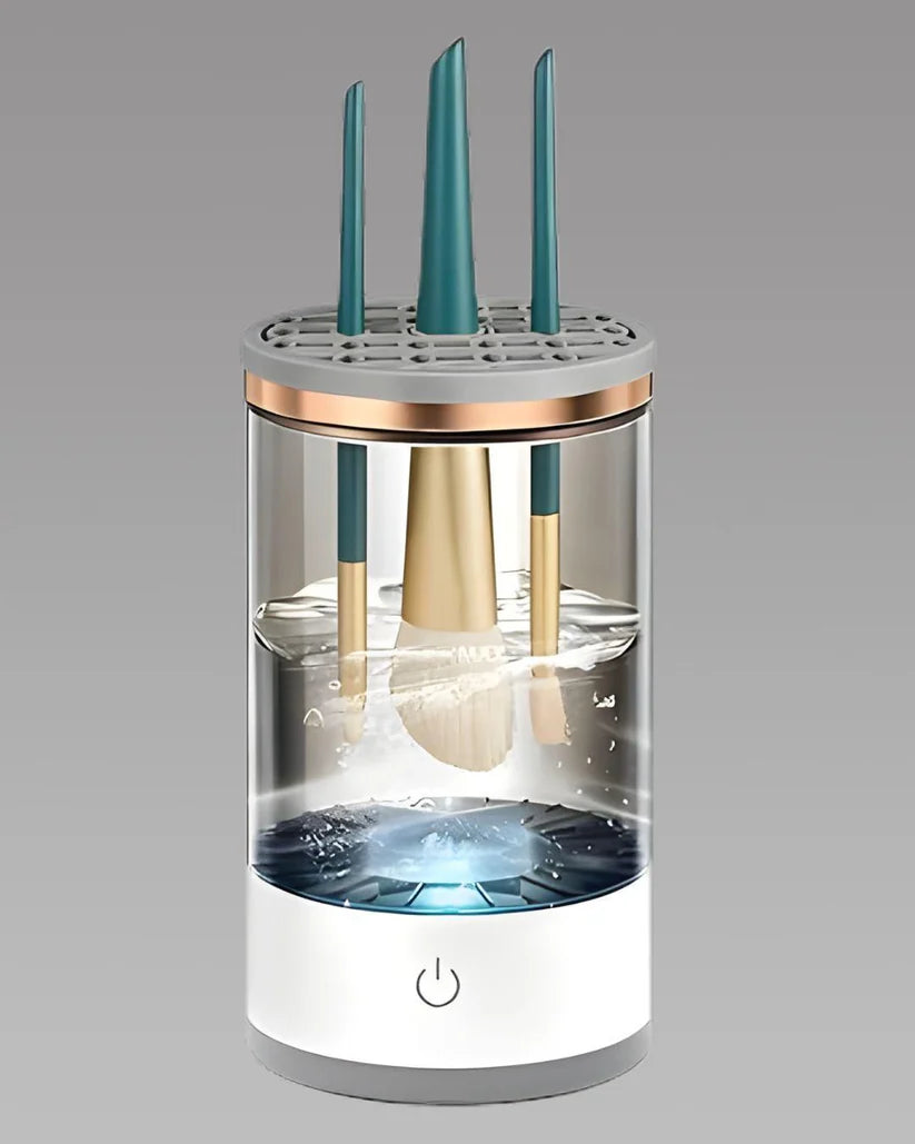 🖌️ Electric Cosmetic Brush Cleaner – Deep Clean & Dry in Seconds! 🎀