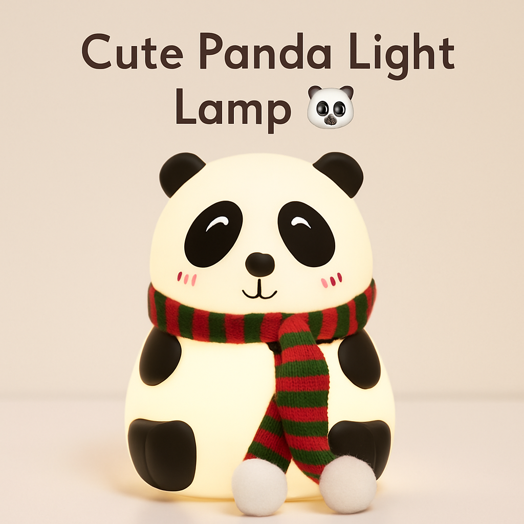 🌙🐼 Panda Glow Light – Rechargeable & Cozy Night Lamp ✨