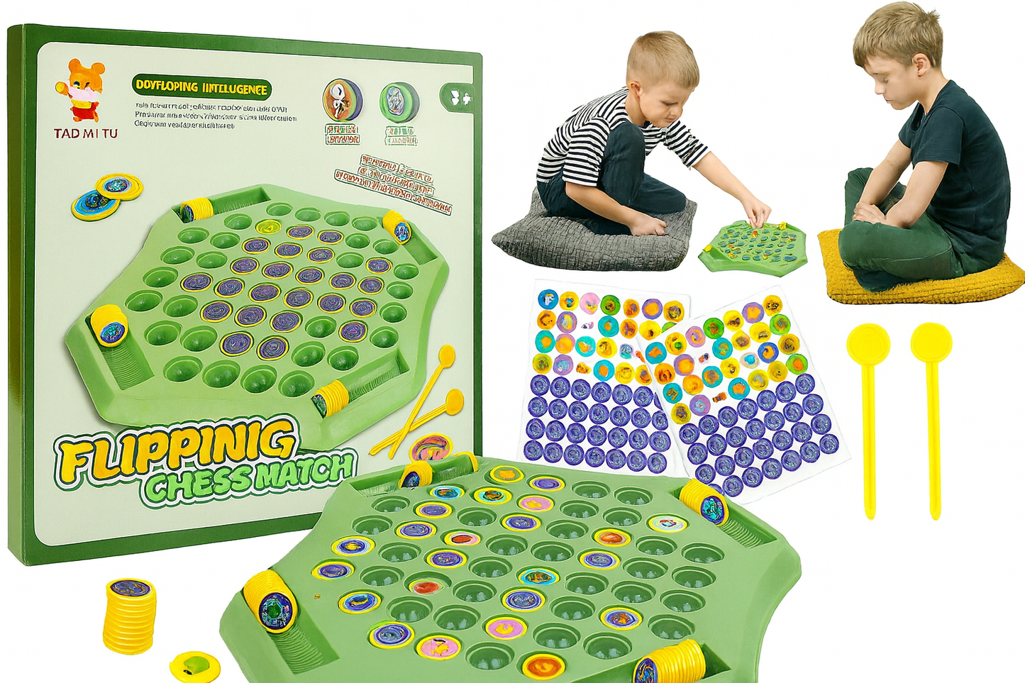 🐵 FlipMatch™ – Fun Animal & Fruit Memory Game for Kids 🧠✨