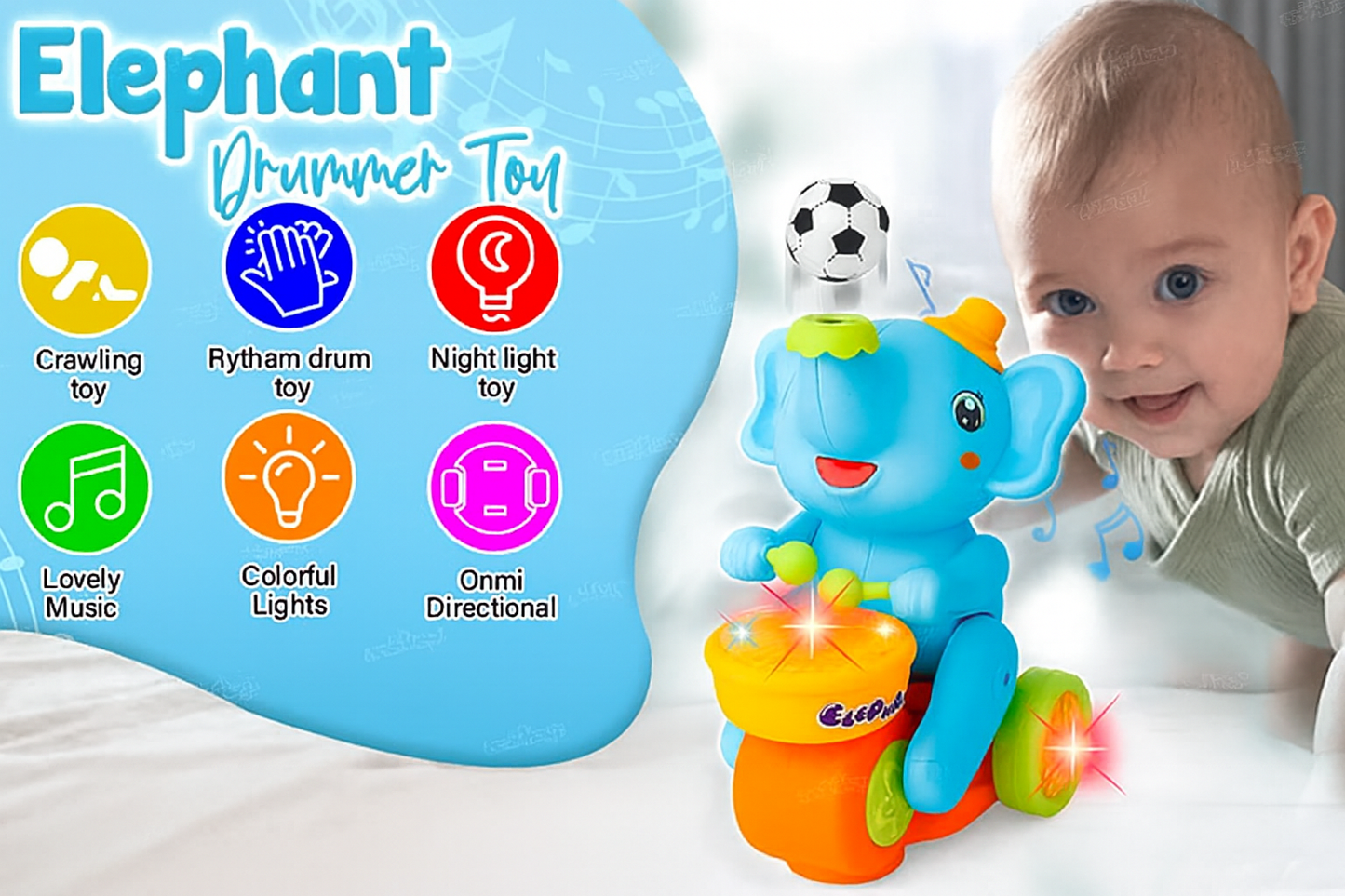 🎶 Gravity-Defying Floating Ball Toy with Music & Lights ✨🎈