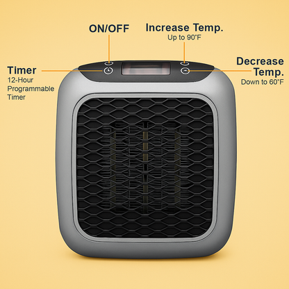 💤 Sleep Warm. Save Space. Stay Cozy All Winter with the Mini Handy Wall Heater. ❄️