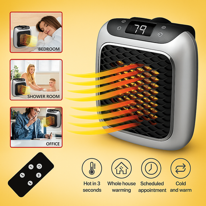 💤 Sleep Warm. Save Space. Stay Cozy All Winter with the Mini Handy Wall Heater. ❄️