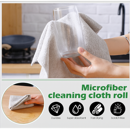 ✨ Lint-Free Microfiber Cleaning Towels – 50 Roll