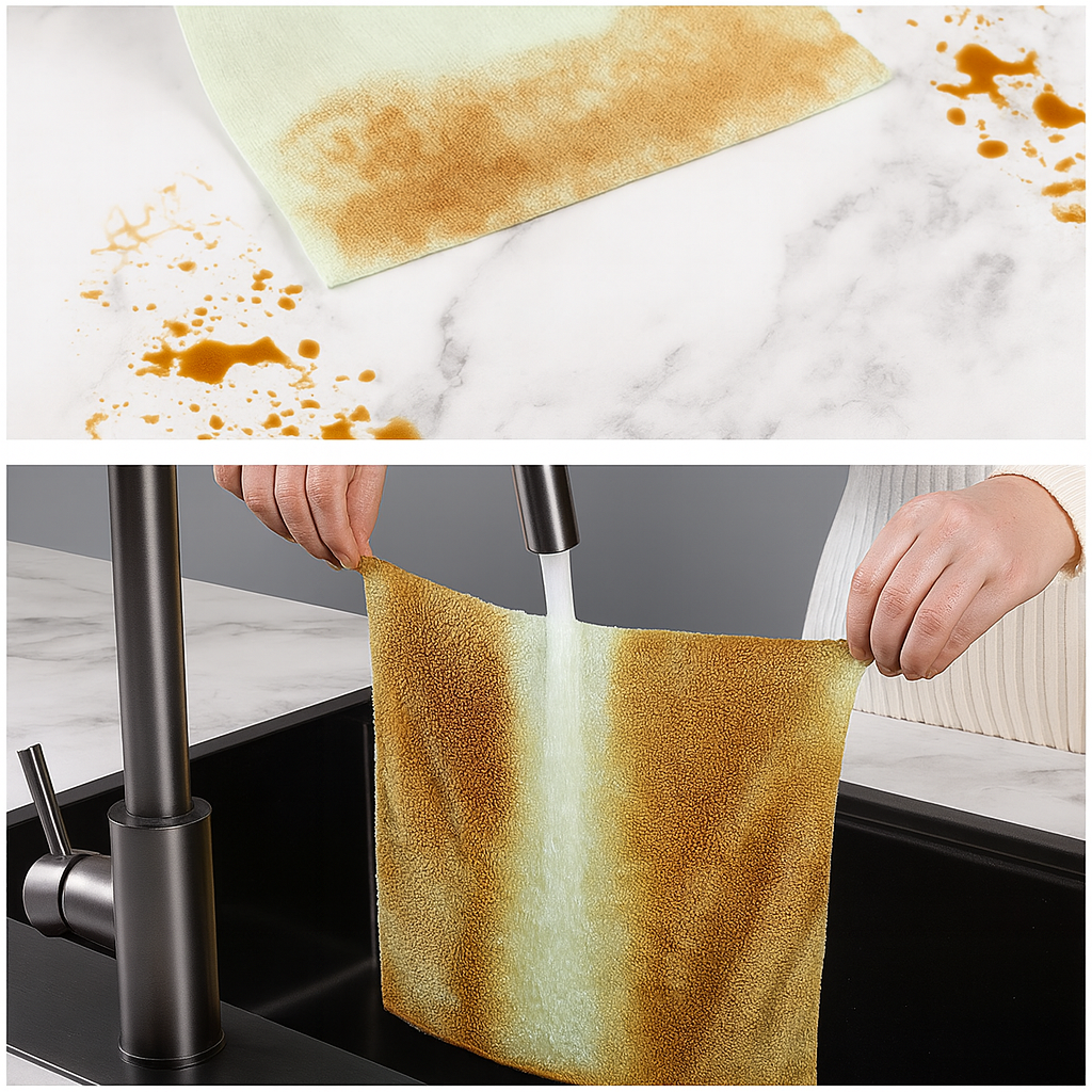 ✨ Lint-Free Microfiber Cleaning Towels – 50 Roll